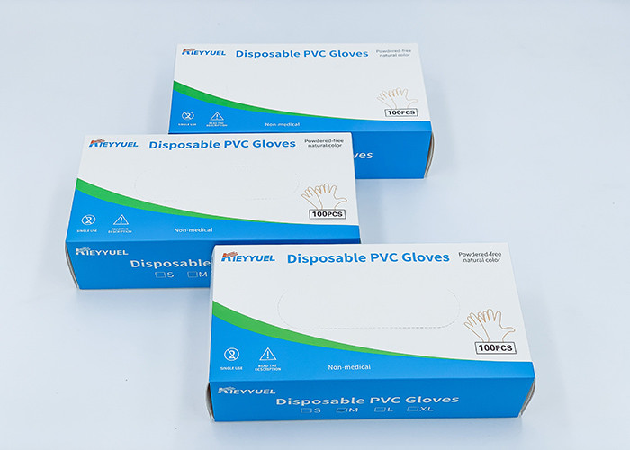 Disposable PVC Glove Easy Donning And Helps Prevent Roll Back.