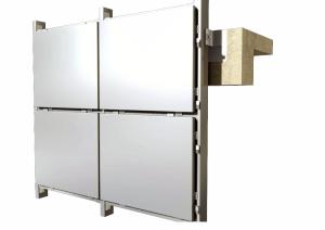 Quality Building Facade System Aluminum Veneer Cladding Material / Non - Combustible Aluminium Solid Sheet wholesale