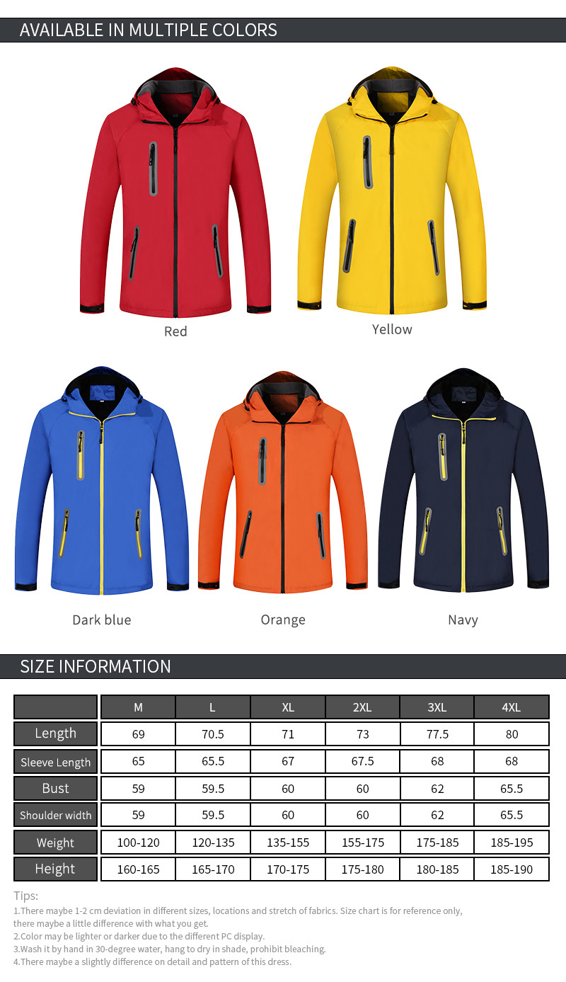 Winter Outer Wear Apparel Tracksuit Jacket Coat Windproof Outdoor Unisex Plus Size