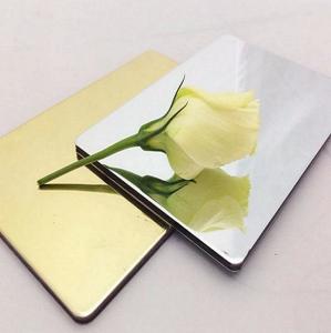 Quality 4x8ft Mirror Aluminium Composite Panel Anti Corrosion Metal Composite Material wholesale