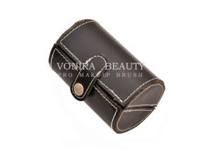 Quality Pro Handy Makeup Brush Case Container Cosmetic Cylinder Tube PU Leather wholesale