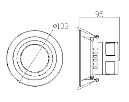 led up down light / new high quality LED down light procurement