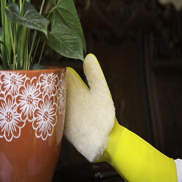 Single-Layer Downy Cotton Cleaning Dishwashing Sponge Gloves For Household work