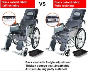Quality Economic Lightweight Portable Wheelchair With Detachable Footrest wholesale