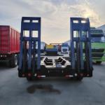 New 3 Axle Lowbed Trailer Transport Bulldozer Lowboy Gooseneck Semi Trailer With
