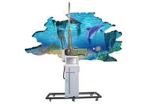 Quality CMYK W 240W 3D Wall Painting Printer 2400mm Height 3.0 Interface wholesale