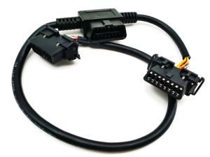 Quality OBD2 OBDII Male to Dual Hyundai and Kia OBD2 Female Round Y Cable wholesale