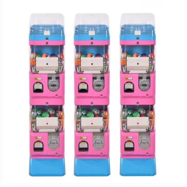 Coin Operated Arcade Claw Machine , Gashapon Dispenser Display Plastic Capsule