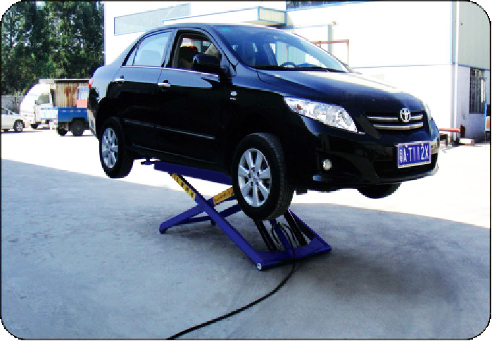 2700kg Low rise portable Movable Vehicle Equipment Scissor Hydraulic Vehicle Lift for Sale