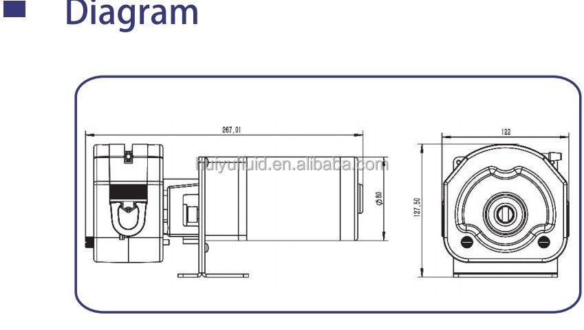 Flow Rate Dc Motor Oem Large Peristaltic Pump Peristaltic Liquid Pump