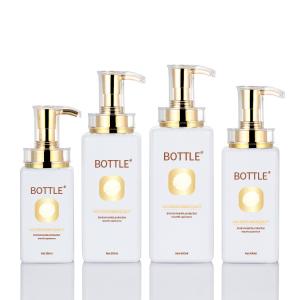 Quality 800ml Plastic Lotion Pump Bottle Square Shampoo Hair And Conditioner wholesale