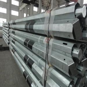Quality 17M 800 Dan Steel Power Pole , Galvanized Steel Pole For Power Transmission Electric Line wholesale