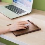 recycled Waterproof wooden mouse pad , Moistureproof wooden mouse mat