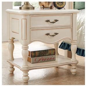 Quality 1 Shelf Ivory Hotel Bedside Table wholesale