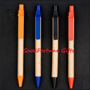 Quality Smooth Promotional Ballpoint Pen Compostable Kraft Paper Pens Eco Friendly wholesale