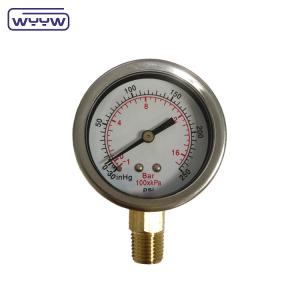 Quality 52mm oil filled hydraulic pressure test gauges wholesale