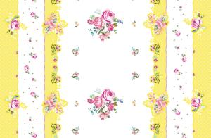 Quality Wild Flowers Paper Cover For Table , OEM 54 X 108 Inch Floral Paper Tablecloths wholesale