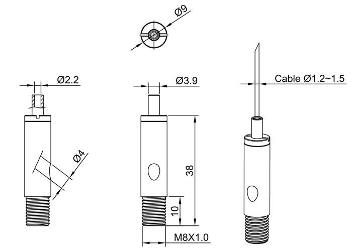 Safety Performance Wire Gripper Tool , Steel Cable Gripper With Male Thread