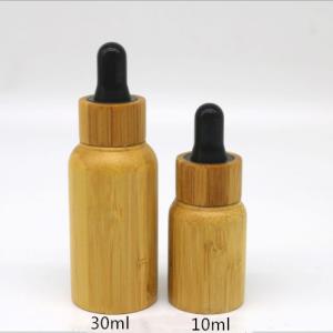 Quality Hanya Boston Dropper Bottles 30ml 50ml 100ml Bamboo Essential Oil Bottle wholesale