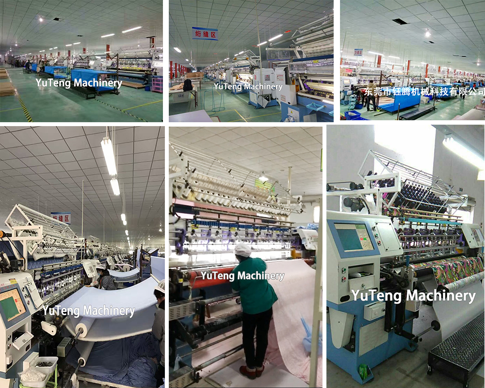 Multi Needle Computer Quilting Machine For Apparel Textile Leather