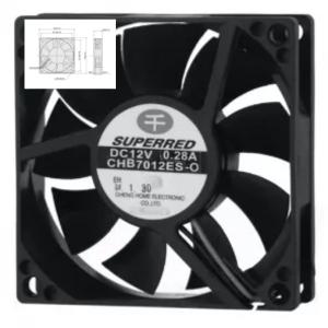 Quality Plastic PBT 94V0 Server Cooling Fan With Sleeve Bearing wholesale