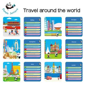 Quality Travel Around The World Preschool Learning Cards , Baby Learning Flashcards 20 Cities wholesale
