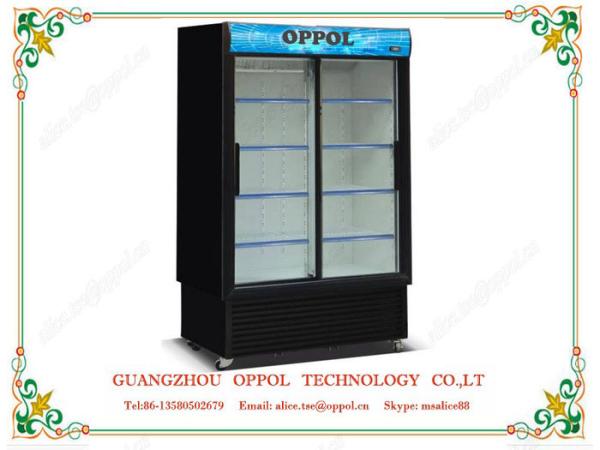 OP-304 Retail Store Beer Drink Cooler Digital Display Temperature and Humidity