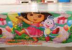 disposable plastic tablecover 108*180cm tablecloth/map for kids happy birthday