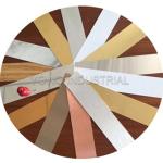 800mm Width Champagne Mirror Polished Aluminum Sheet