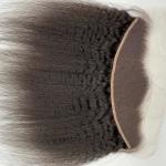 Kinky straight Transparent Hd Lace Frontal 13X4 Lace Front Human Hair Pre