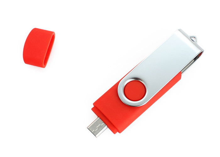 2g 3.0 Red Swivel OTG Usb Flash Drive For Android Smartphone Customized Logo