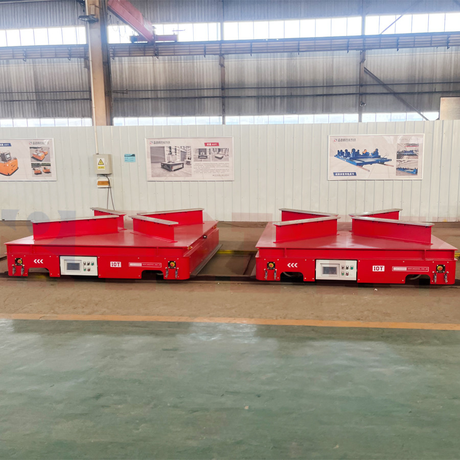 Heavy Load Remote Control 10 Tons Steel Pipe Electric Transfer Cart
