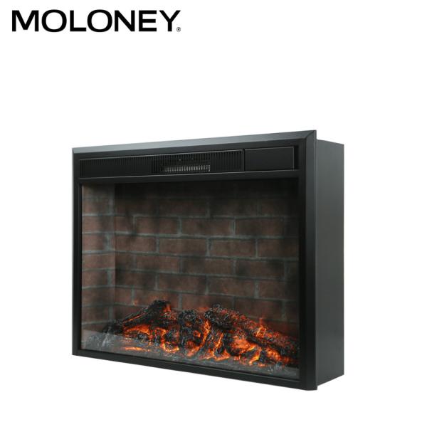 84cm Fake Wood Stove Electric Heater MDF Style 750-1500W Heater Brick Pattern