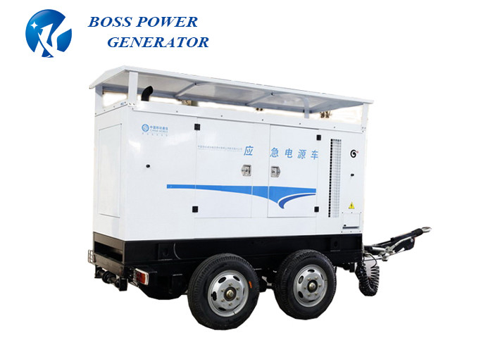 Silent Yanmar Trailer Generator Set , Mobile Genset Trailer 50KVA Cost Effective