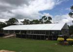 White PVC 30x60 Wedding Event Tents With Tempered Glass