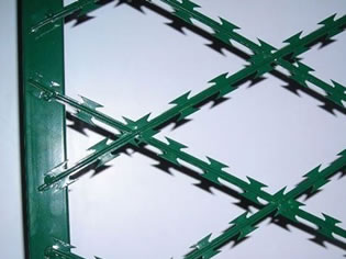 High Security Razor Wire Fence Welding Mesh 50mm*50mm