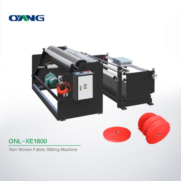 Plate Non Woven Slitting Machine / Automatic Stretch Film Slitting Rewinding