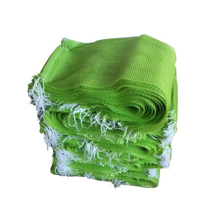 Plastic Tubular Lenom Mesh Net Bag Drawstring Packaging Orange Poly PP Woven
