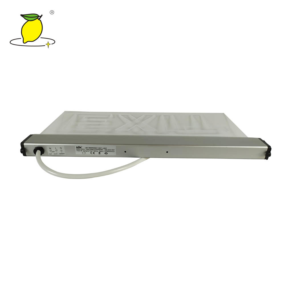 Double-sided screen printing LED recharging Emergency led exit sign light