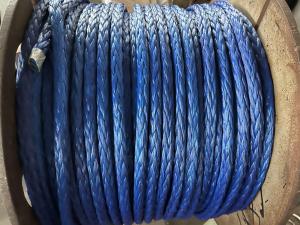 Quality 56mm*220m Braided 12 Strand UHMWPE Mooring Rope For Ships Usage wholesale