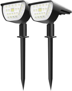 Quality Outdoor ROHS IP67 300LM LED Solar Landscape Spotlights 3 Modes wholesale