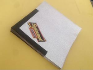 Quality Permanent glossy adhesive beer label with gold or silver foil beer neck label wholesale