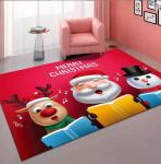 Cartoon Merry Christmas Patterns Living Room Floor Carpets