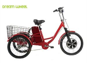 Quality 36V 350W 3 Wheel Electric Pedal Bike With Removable Battery wholesale