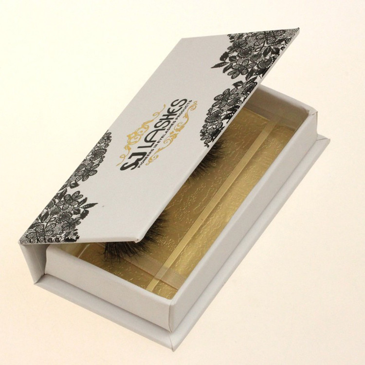custom soft touch eyelash rigid box Luxurious lash packaging paper box