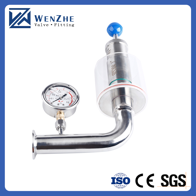 Sanitary Stainless Steel 304/316 Safety L Type Exhaust Valve for Beer Fermentation Tank