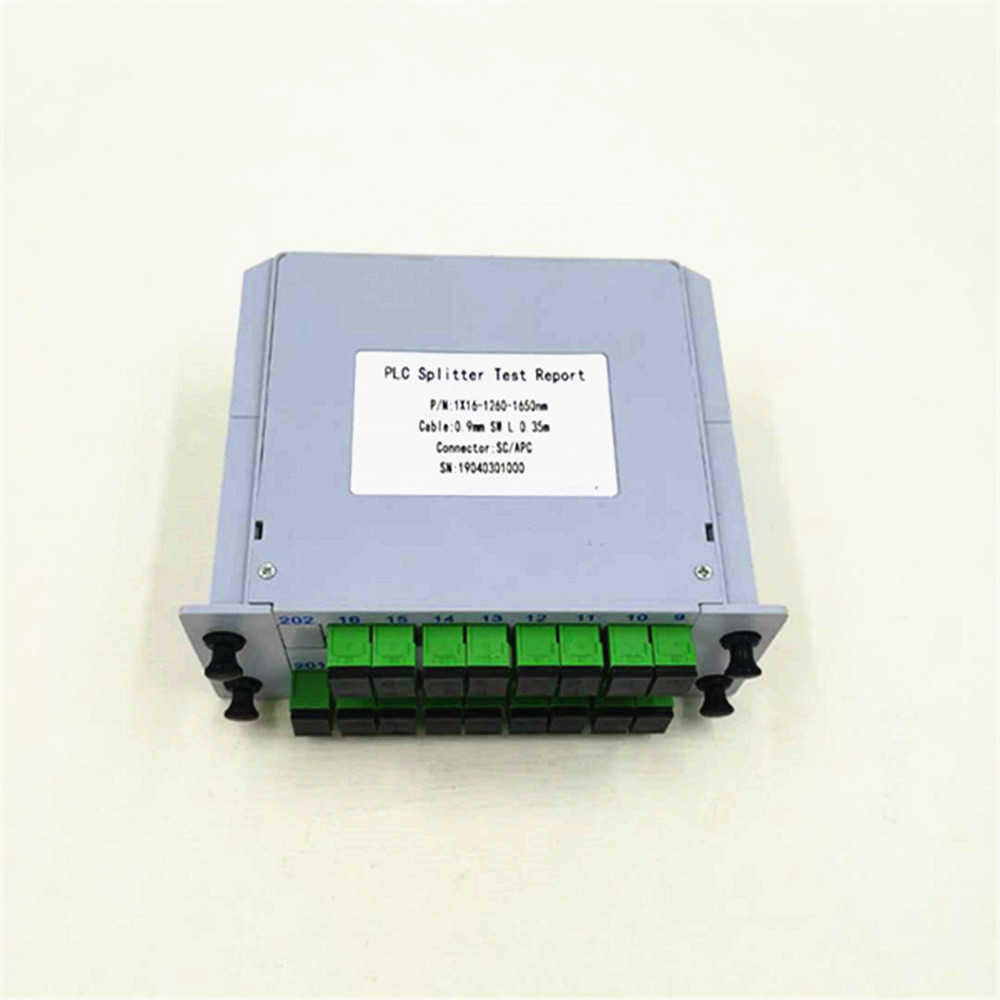 Good quality 1*2/1*4/1*8/1*16/1*32/1*64 Insert-Type SC APC UPC Connector PLC Splitter