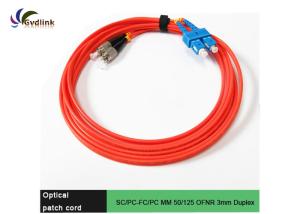 Quality SC/UPC-FC/UPC MM OFNR 3mm Fiber Optic Patch Cables wholesale