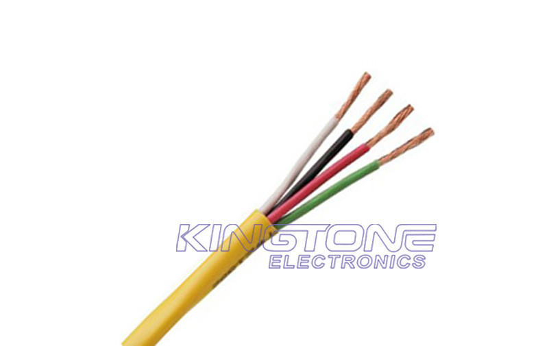 Stranded OFC Conductor 18 AWG 4 Cores Audio Speaker Cable For Bookshelf Speakers