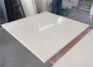 Quality Pure White Kitchen Quartz Table Top 25.5 Inches Wide With Sink Hole wholesale